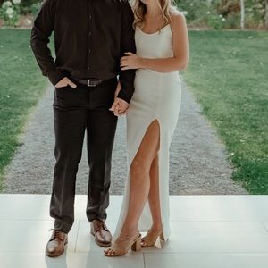 Size medium white superdown Ryleigh strapless maxi dress from Revolve